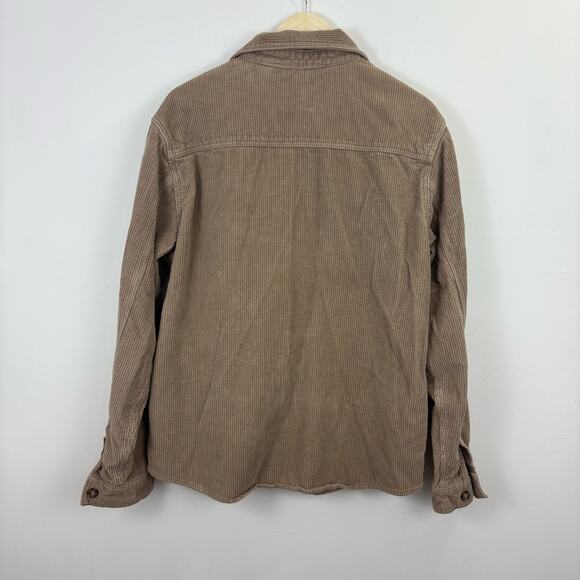 Men's Casual Button Down Shirt - Tan - Picture 2 of 4